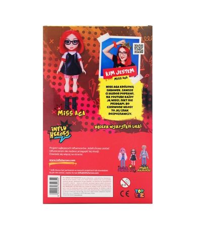 InfluHeroes, Miss Aga, lalka, zestaw z akcesoriami