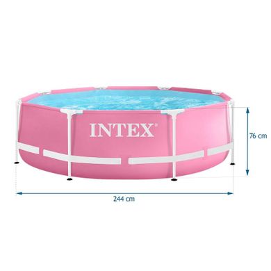 Intex, Basen ogrodowy stelażowy 244-76 cm, 28290