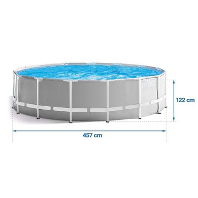 INTEX, Basen ogrodowy stelażowy 457-122 zestaw 6w1 INTEX 26726