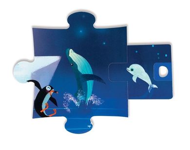 Janod, Pod gwiazdami, puzzle z niespodzianką, 20 elementów