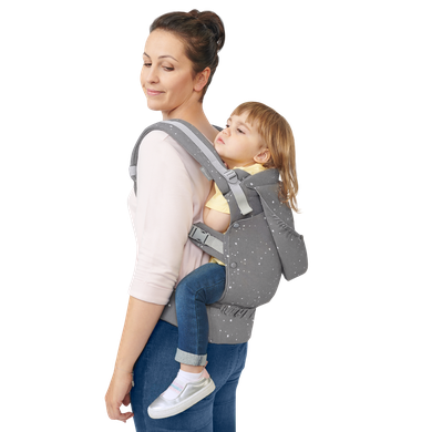 Kinderkraft, Huggy, nosidełko ergonomiczne, szare