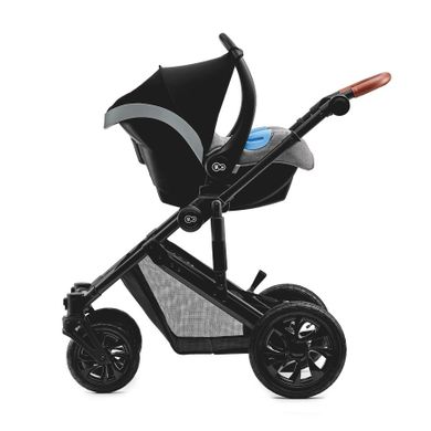 Kinderkraft, Prime, wózek wielofunkcyjny 3w1, szary