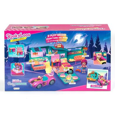 KookyLoos, Mia's Kooky Caravan, przyczepa kempingowa, zestaw z figurką
