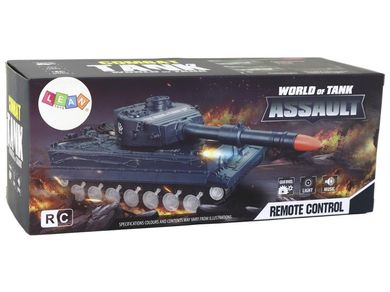 Lean Toys, czołg zdalnie sterowany, zielony, 27 MHz