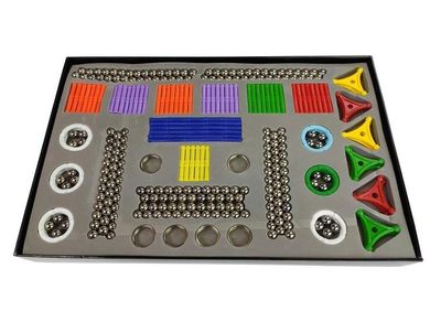 Lean Toys, Magnestix, klocki magnetyczne, 560 elementów