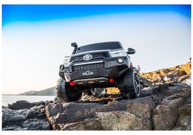 Lean Toys, Toyota Hilux, pojazd na akumulator, biały