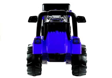 Lean Toys, Traktor, pojazd na akumulator, niebieski