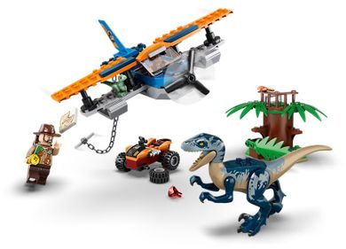 LEGO Jurassic World, Welociraptor: Na ratunek dwupłatowcem, 75942
