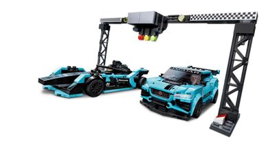 LEGO Speed Champions, Formula E Panasonic Jaguar Racing GEN2 Car i Jaguar I-PACE eTROPHY, 76898