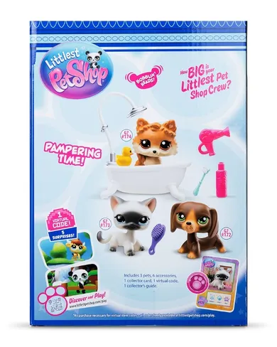 Littlest Pet Shop, Spa, zestaw 3 figurek