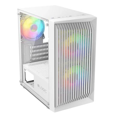 Logic Concept, Atos ARGB Mini, obudowa komputerowa, USB 3.0, biała