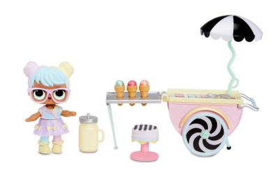 L.O.L. Surprise, Furniture, Ice Cream Pop-Up, laleczka z mebelkami