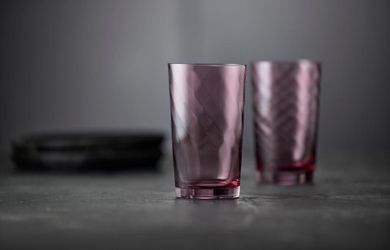 Lyngby Glas, Vienna, szklanki wysokie, fioletowe, 400 ml, 4 szt.