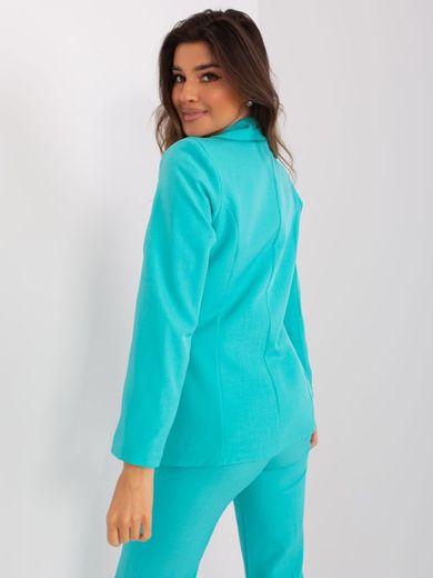 Marynarka damska, turkusowa, Italy Moda