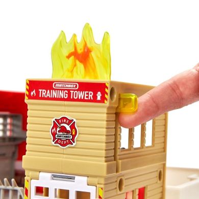 Matchbox, Prawdziwa przygoda, Remiza strażacka, zestaw aut