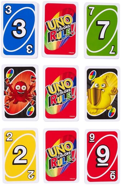 Mattel, Uno, Kolory rządzą!, gra karciana