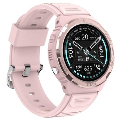 Maxcom, FW100 Titan Valkiria, smartwatch, różowy