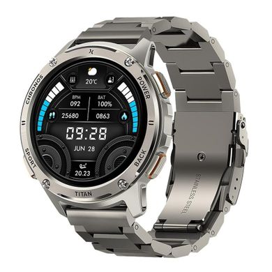 Maxcom, FW110 Titan Chronos, smartwatch, srebrny