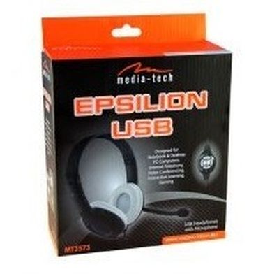 Media-Tech, słuchawki stereo z mikrofonem Epsilon USB