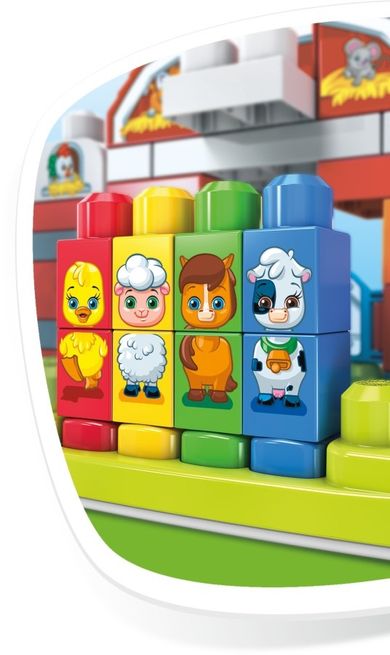 Mega Bloks, First Builders, Muzyczna farma, klocki