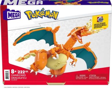 MEGA Pokemon, Charizard do zbudowania, klocki, 222 elementy