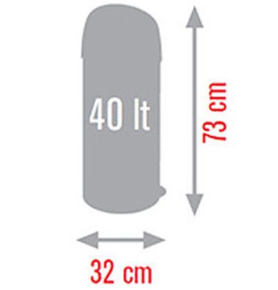 Meliconi, kosz na śmieci Soft Touch 40 L, połysk, czarny