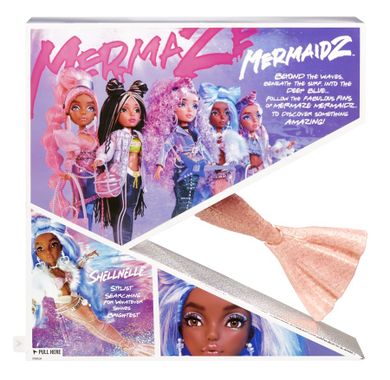 Mermaze Mermaidz, Syrenka Shellnelle, lalka modowa zmieniająca kolor, blue