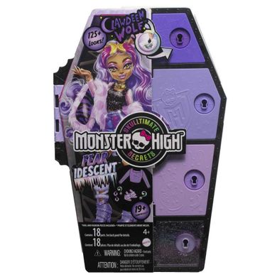 Monster High, Straszysekrety, Clawdeen Wolf - seria błyszcząca, lalka z akcesoriami