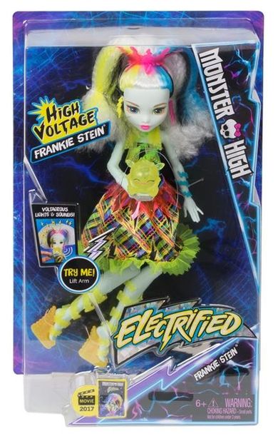 Monster High, Zelektryzowana Frankie, lalka z akcesoriami