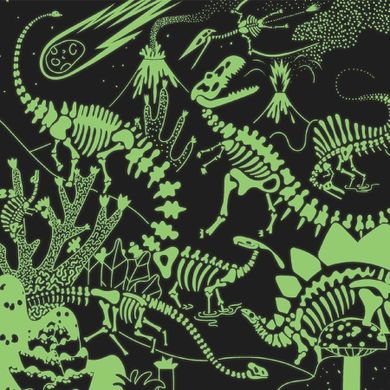 Mudpuppy, Dinozaury, puzzle, świecące w ciemności, 500 elementów
