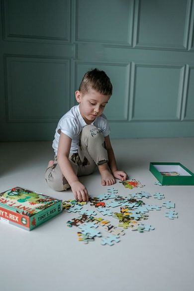 Mudpuppy, Tiny T.rex, puzzle, 48 elementów