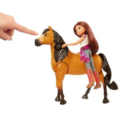 Mustang: Duch wolności, Lucky i Duch - wspólna jazda, zestaw z lalką i koniem