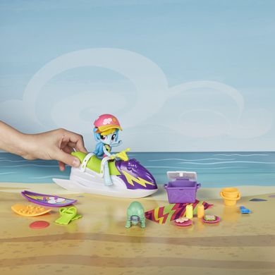 My Little Pony, Equestria Girls, Rainbow Dash, Plaża, zestaw z mini lalką