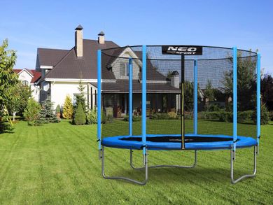 Neo-Sport, trampolina ogrodowa z siatką zewnętrzną, 252 cm