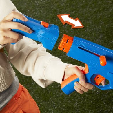 NERF N Series, zestaw Gear Up Pack, 3 wyrzutnie, 2 akcesoria i 18 strzałek