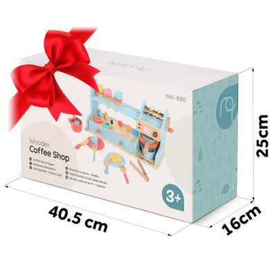 Nukido, kawiarnio lodziarnia, drewniana