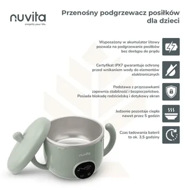 Nuvita, Pappa'n'Go, przenośny podgrzewacz posiłków dla dzieci
