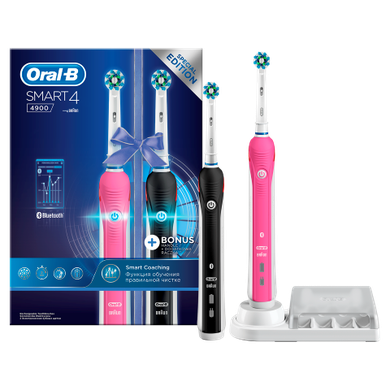 Oral-B, Smart 4 4900, szczoteczka elektryczna, 2 szt.