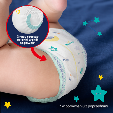 Pampers, Night Pants, pieluchomajtki, rozmiar 4, 9-15 kg, 25 szt.