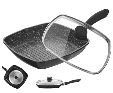 Peterhof, patelnia granitowa grill, Imperial, 28-29 cm