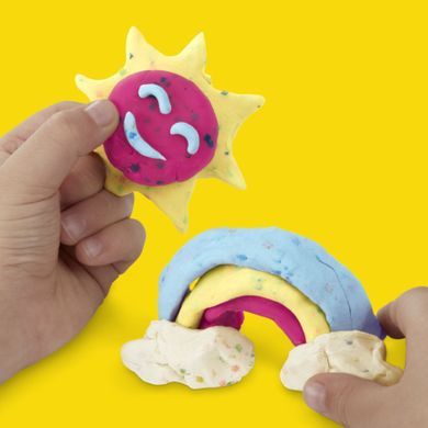 Play-Doh, Konfetti, 4 tuby, zestaw kreatywny