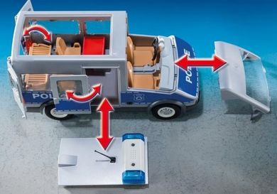 Playmobil, City Action, Samochód policyjny z blokadą drogową, 9236