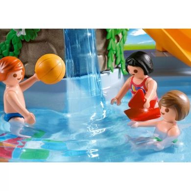 Playmobil, Family Fun, Basen odkryty ze zjeżdżalnią, 4858
