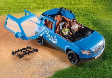 Playmobil, Family Fun, Samochód z przyczepą kempingową, 71423