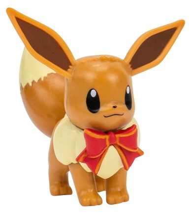 Pokemon, Holiday, Pikachu & Eevee, zestaw figurek bitewnych, wersja świąteczna