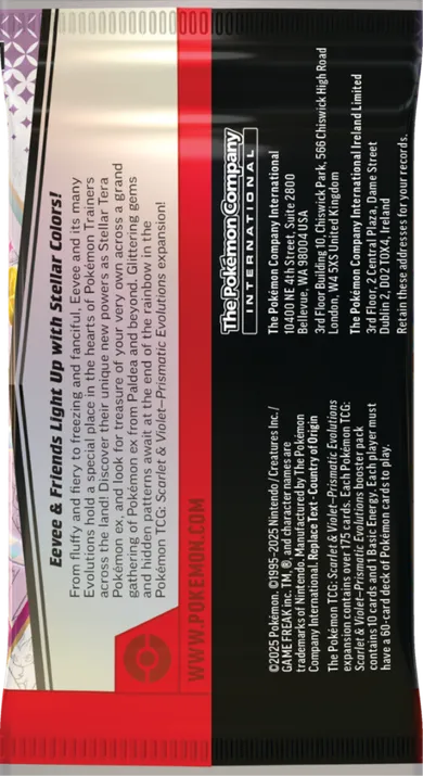 Pokemon TCG: Scarlet & Violet, Prismatic Evolutions, Booster Bundle, gra karciana, dodatek, 6 szt.