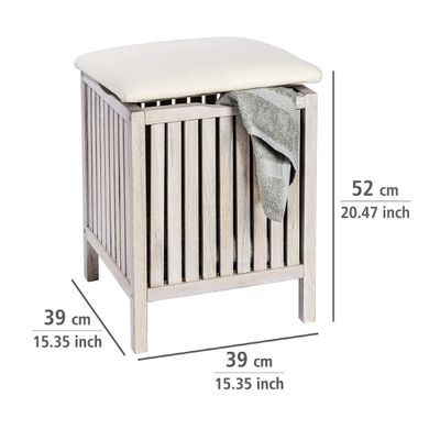 Pufa kosz na pranie 2w1, Norway white