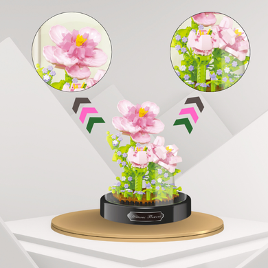 QBI, Peonie, klocki konstrukcyjne, 543 elementów