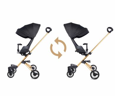 Qplay, Easy, wózek spacerowy, 3w1, Golden Black