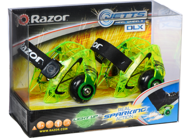 Razor, Jetts DLX, wrotki na buty, zielone